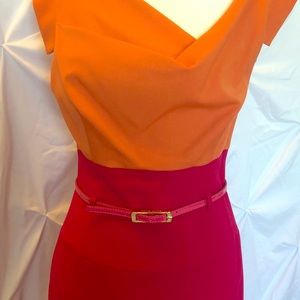 Black Halo Jackie O Color Block Dress